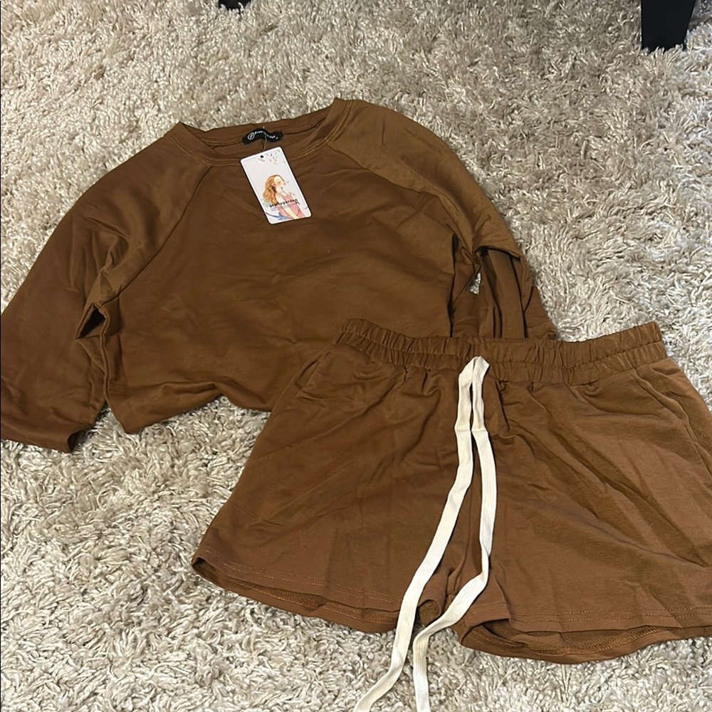 Brown Women's Loungewear Set